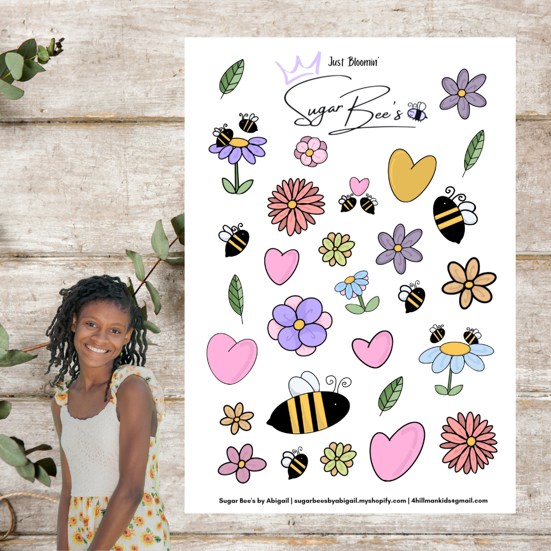 Just Bloomin' Sticker Sheet