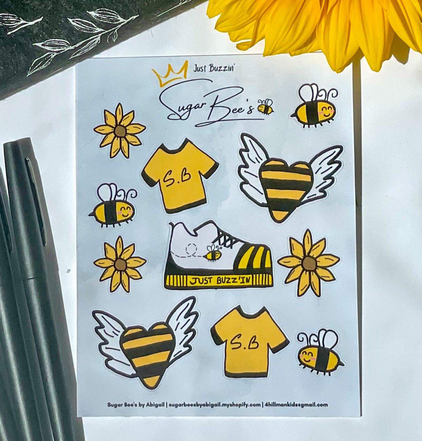 Just Buzzin' Sticker Sheet