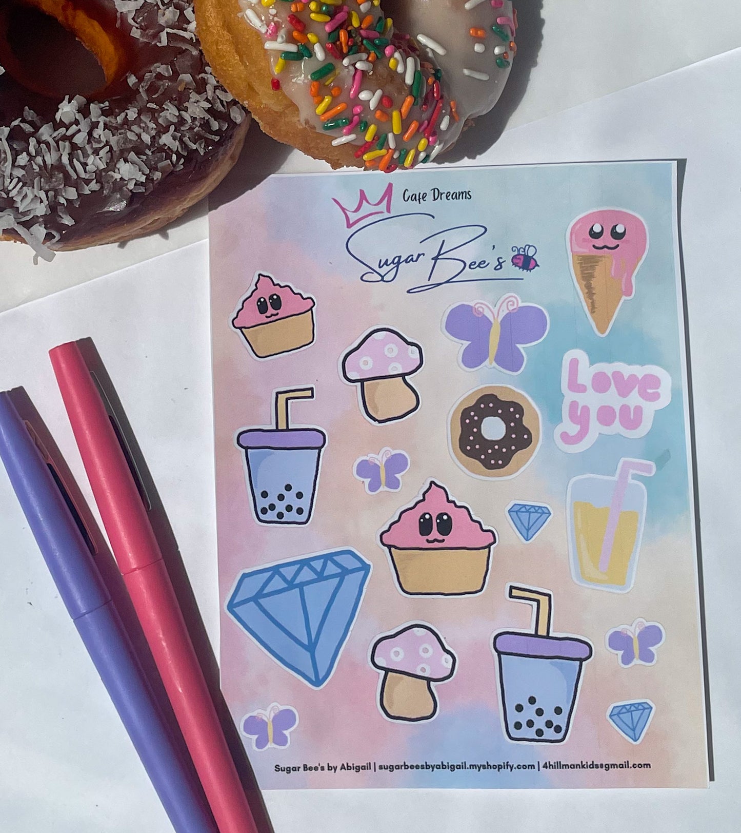 Cafe Dreams Sticker Sheet