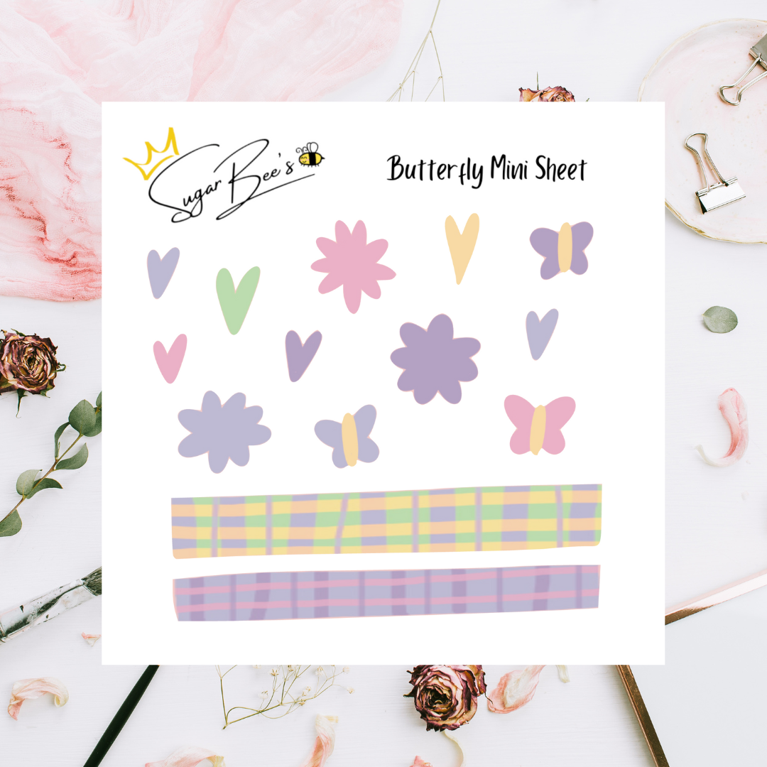 Buttefly Mini Sticker Sheet